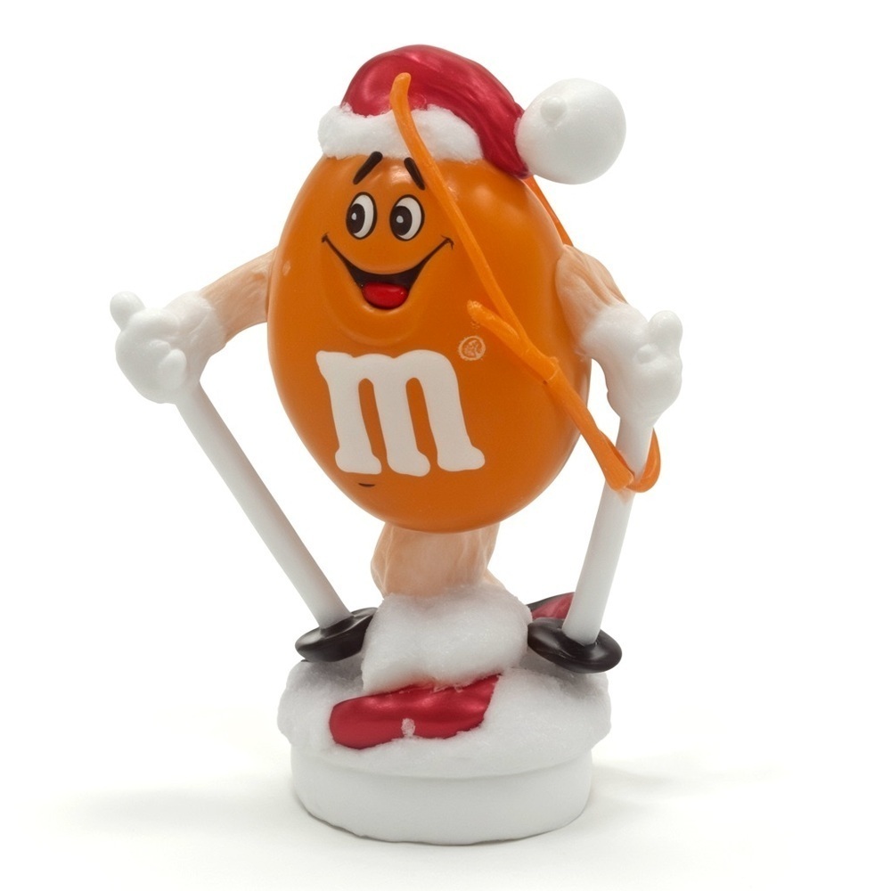 Orange M&M Christmas Ornament